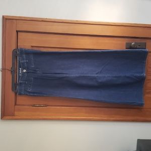 Hudson Jeans Wide Leg Trouser Flare Low Rise Flap Pocket W386DHA 27 x 32